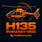 logo h135 romandy mod orange et noir